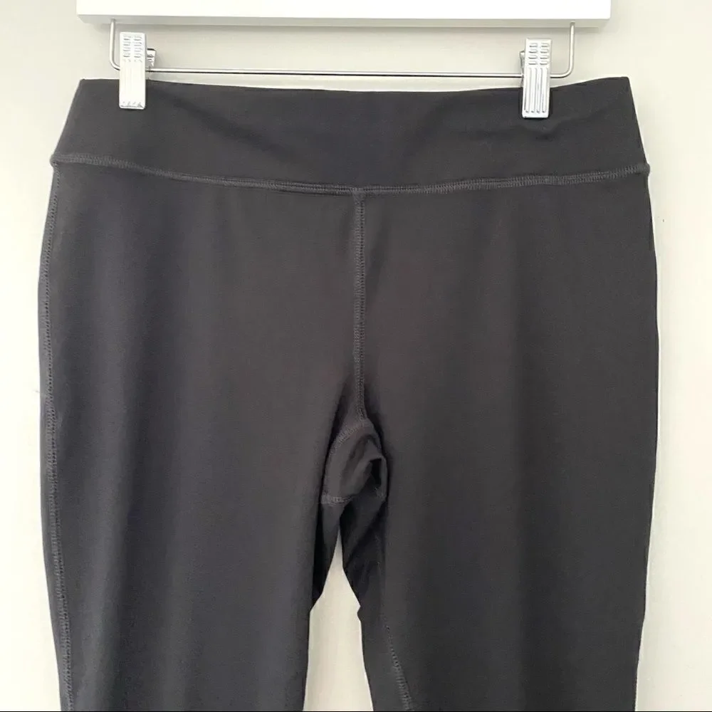 Susan Lucci Black athletic leggings Medium Petite